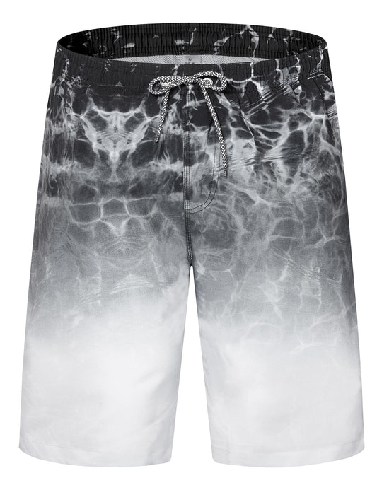 ELETOP Men's Swim Trunks with Mesh Liner 9 Inch Beach Bathing Suit