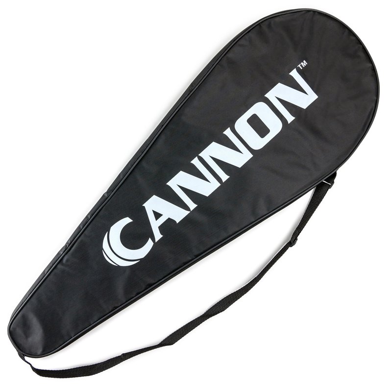 Cannon Sports Premium Padded Badminton Racket Cover Bag with Adjustable Shoulder Strap - Waterproof, Lightweight, Durable (Black)