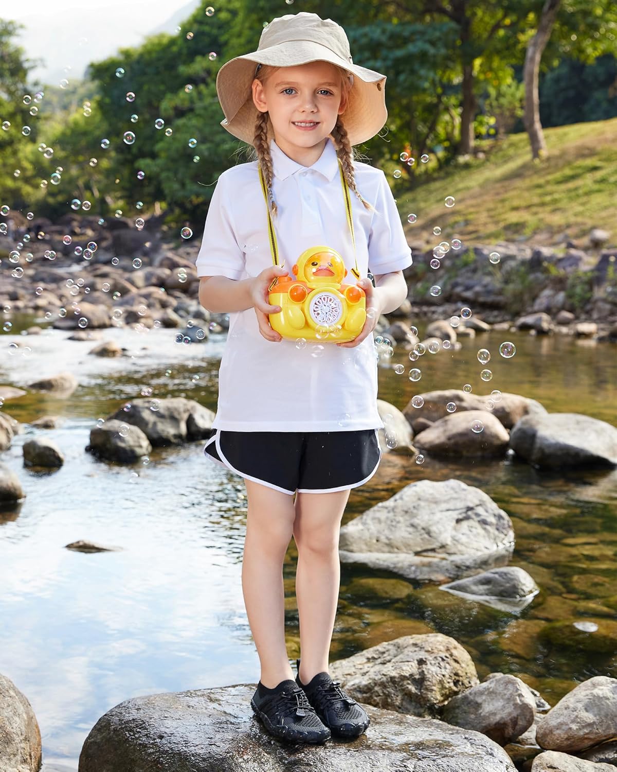 STELLE Water Shoes for Kids - Quick-Drying Barefoot Design with Adjustable Laces | Non-Slip for Beach & Hiking