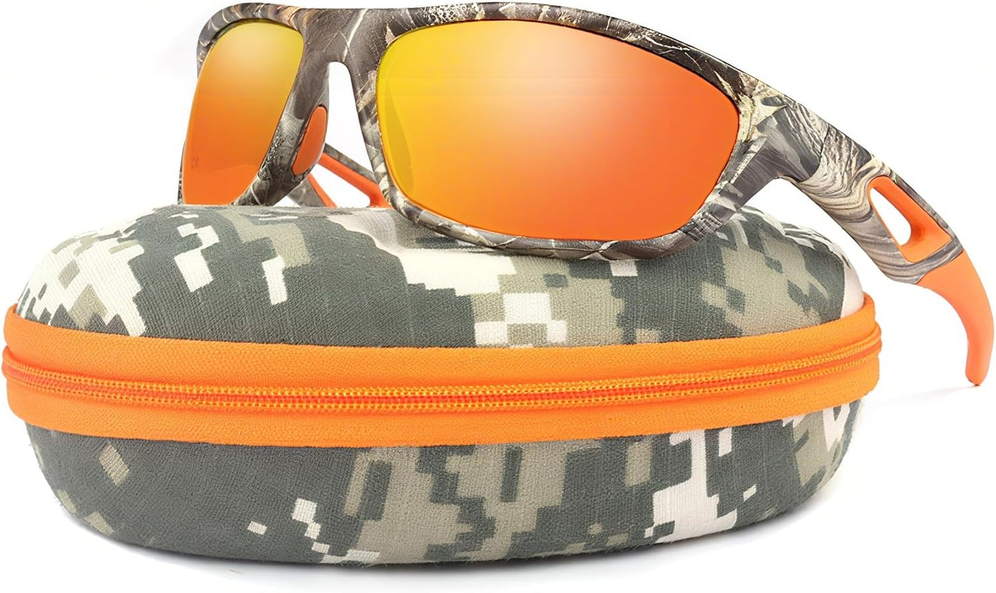 Skiennix Camo Polarized Sport Sunglasses - UV400 Protection for Driving, Fishing & Hunting
