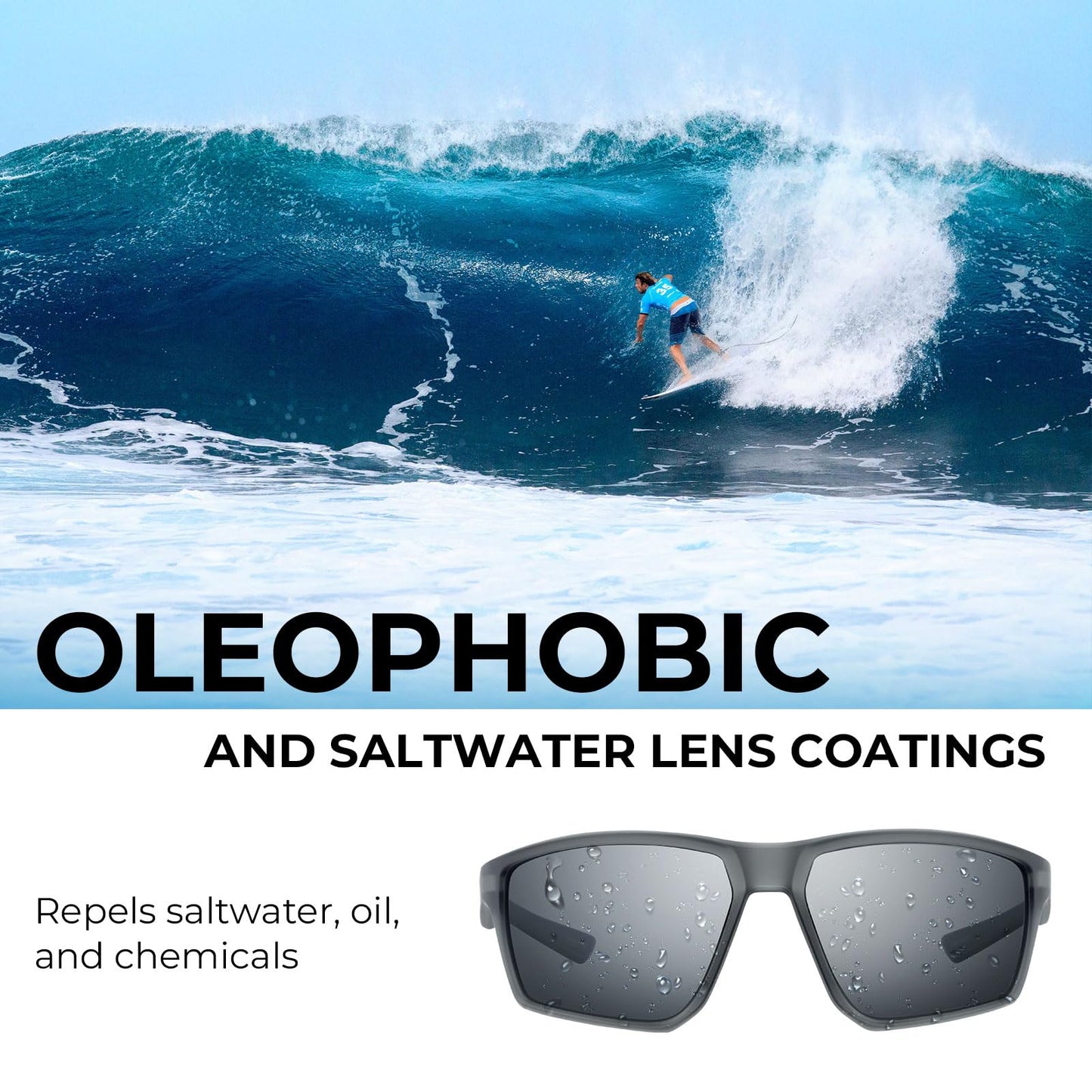 KastKing Osage Polarized Sport Sunglasses for Men and Women, Ideal for Driving Fishing Cycling Running, UV Protection