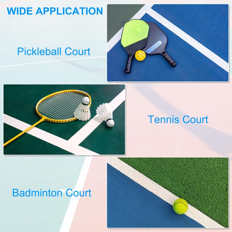 PATIKIL Pickleball Court Tape 2 in x 236ft, 2 Pcs Pickleball Court Marking Kit for Indoor/Outdoor Tennis Volleyball Badminton Court, Red