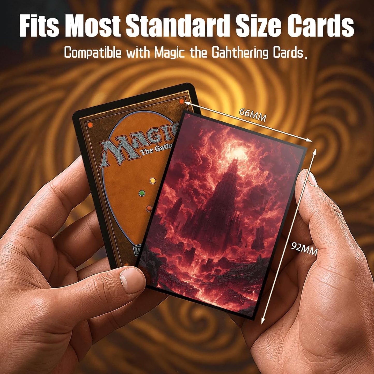 MTG Card Sleeves - Ultra Clear Front & Matte Finish Back | 100 Count Standard Size for Magic The Gathering
