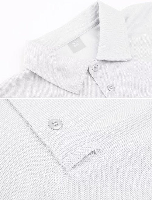 MAGCOMSEN Men's Polo Shirt - Quick Dry Tactical Performance | Short Sleeve Pique Jersey Golf Shirt