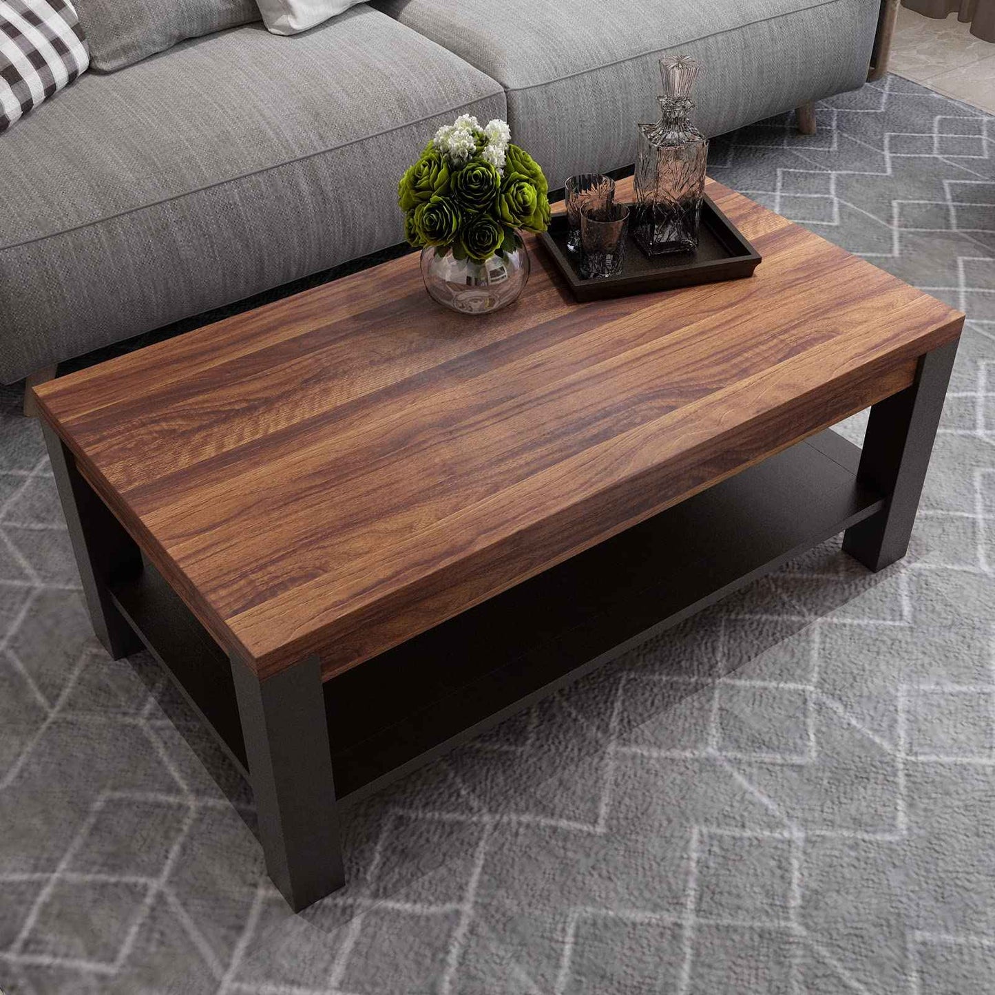 Decotalk Wood Contact Paper 17.7"x200", Walnut Wood Grain Contact Paper for Countertops, Wood Wallpaper Peel and Stick, Wood Look Contact Paper Removable, Wood Wallpaper for Bedroom Decorative