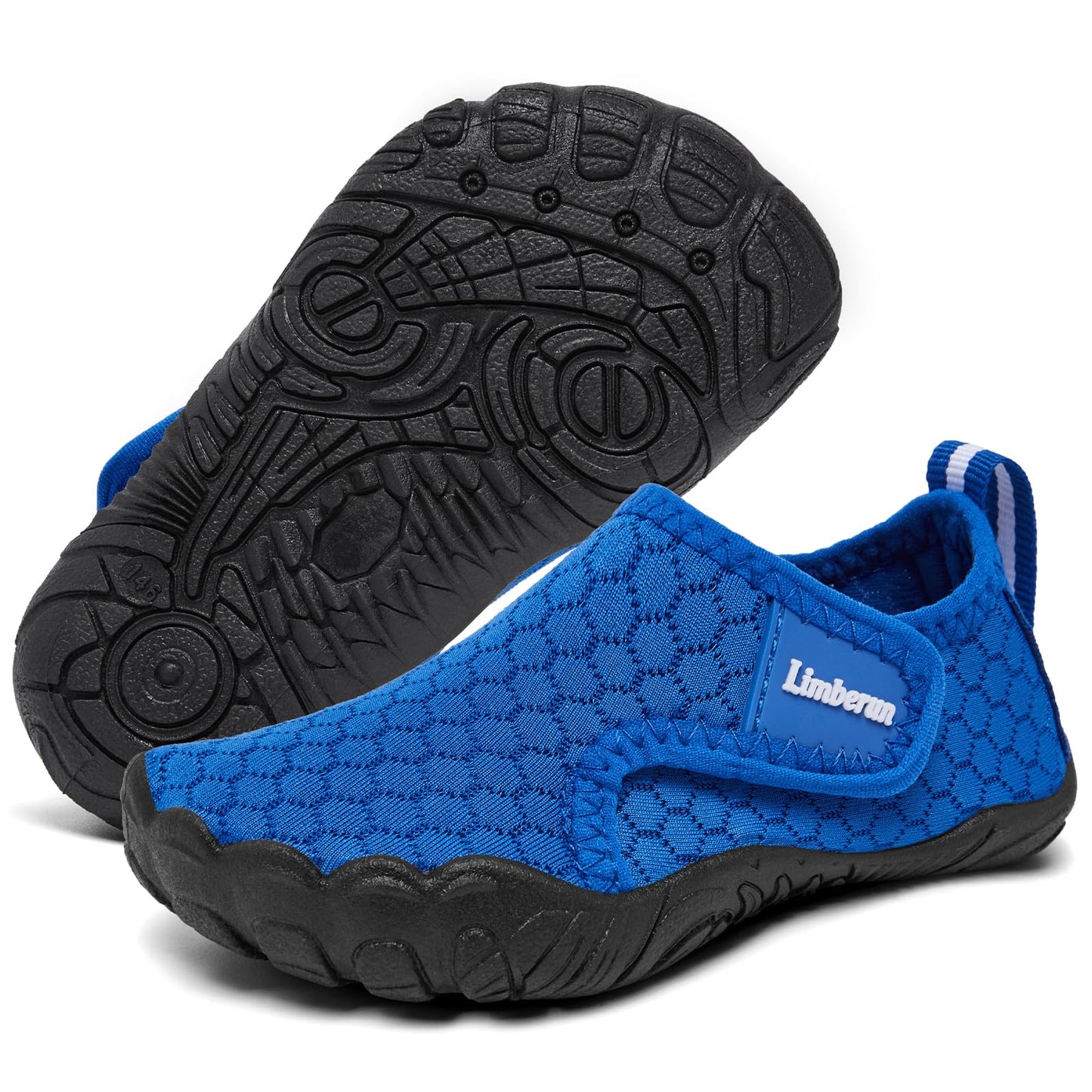 Limberun Toddler Water Shoes for Girls Boys Toddler Swimming Beach Pool Aqua Shoes Quick Superbounce Lightweight Barefoot Blue 9