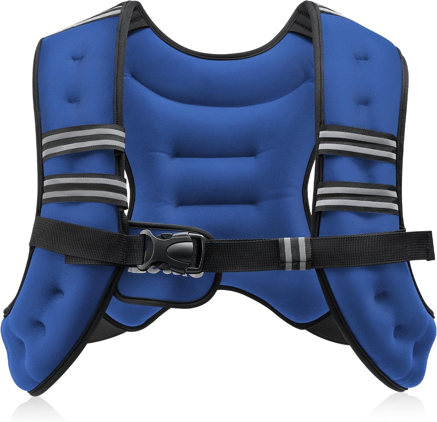 ZELUS Weighted Vest - Adjustable 6lb to 30lb | Reflective Stripe for Enhanced Workout Performance