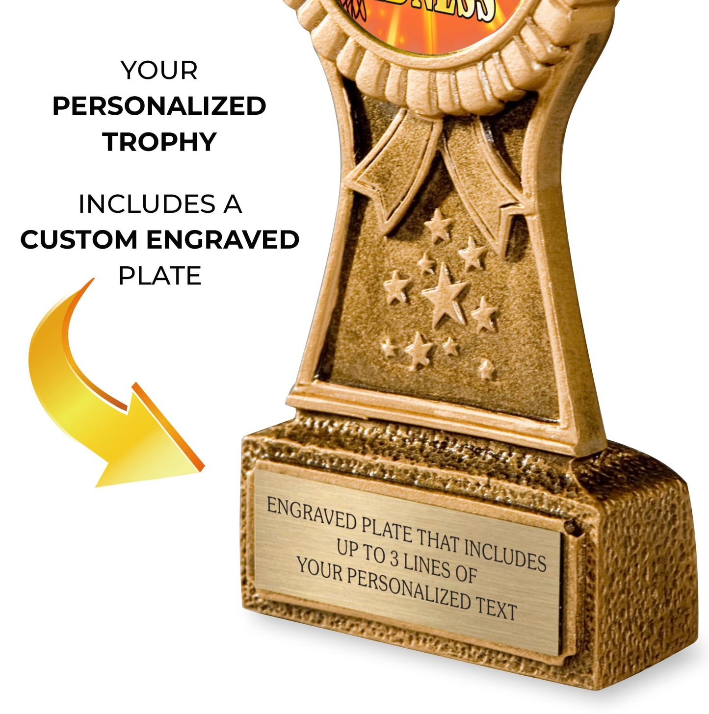 Awards4U 2026 March Funny Basketball Trophy for Tournament Last Place - Customizable Loser Trophies for Worst Bracket -Madness or Badness Award - Personalized Engraving with Gold Plate