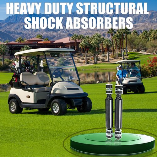 RANSOTO Rear Shock Absorber Set for Club Car DS & Precedent Golf Carts, Replacement for 1014236 102706401 1013164, Fits Gas & Electric Models 1988-Up, Golf Cart Suspension Kit (Pair)