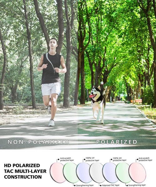ER00 HD Polarized Small Narrow Sport Sunglasses for Youth Women, Pit viper Baseball Golf Pickleball Softball Tennis F2 Easy Run