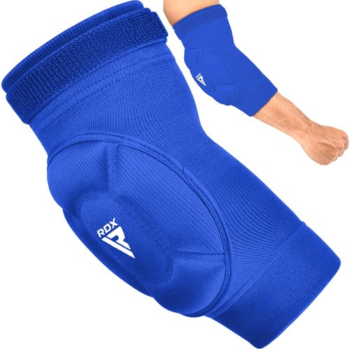 RDX Elbow Pads, Muay Thai MMA Kickboxing Sparring Elbow Guard, Martial Arts Striking Protection,Wrestling Basketball Adjustable MTB Volleyball Compression Padded Sleeve, Men Women