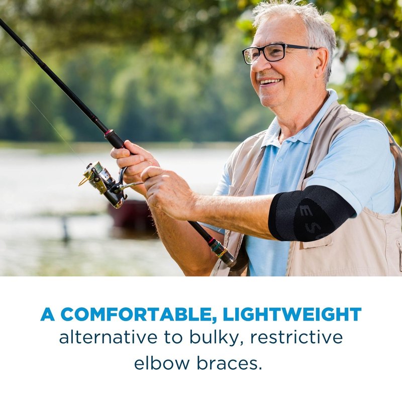 OrthoSleeve Tennis | Golfer's Elbow Brace for tendonitis, medial and lateral epicondylitis and general forearm and elbow pain