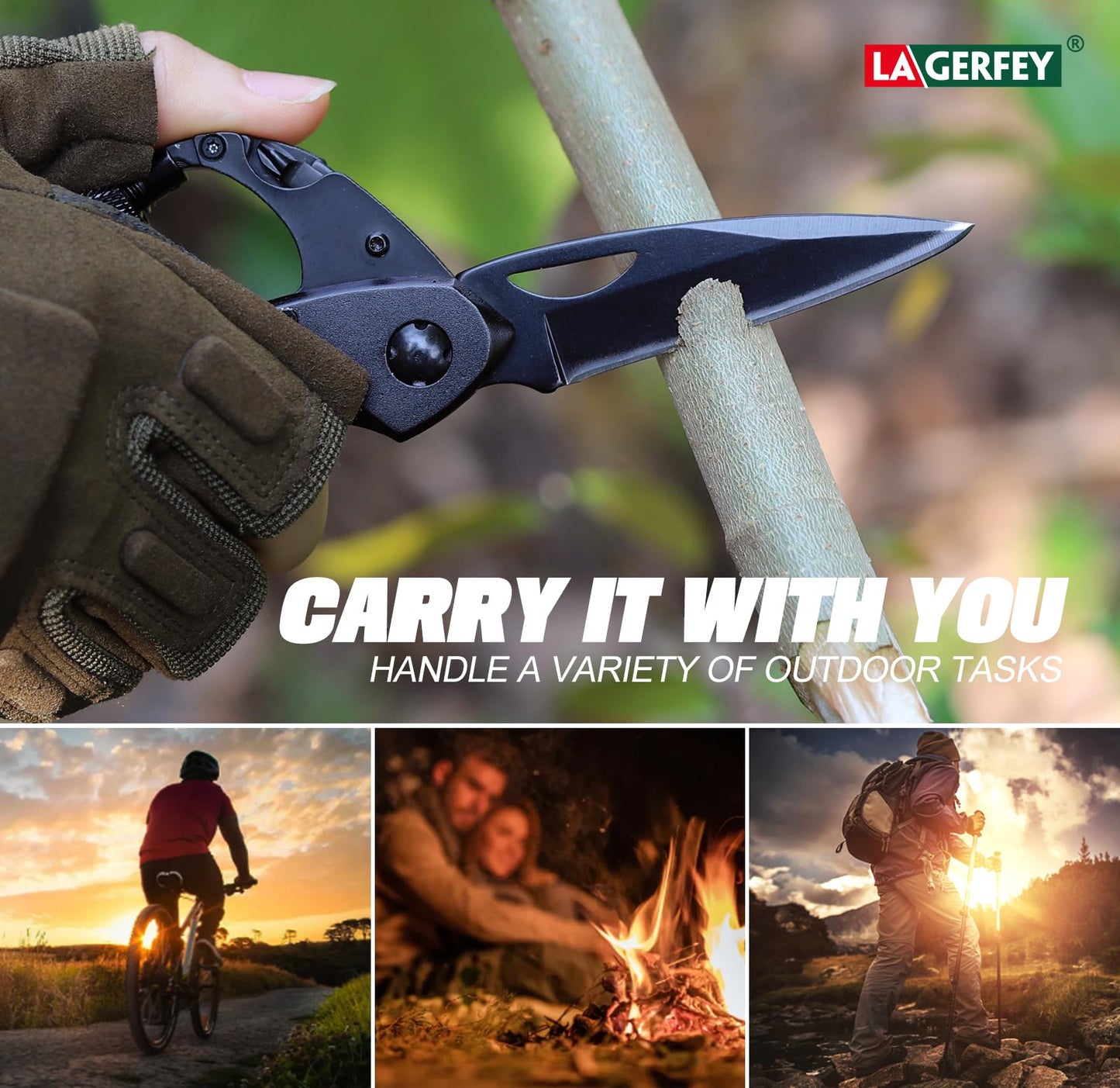 Gifts for Men Dad Husband - Birthday Gifts for Man, Keychain Multitool Gift - Stocking Stuffers for Men, Mens Stocking Stuffers, Men’s Gift for Christmas - Gadgets for Camping Hiking