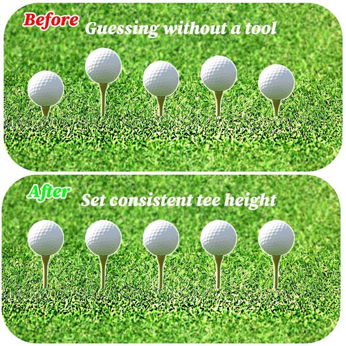 5/10PCS Adjustable Golf Tee Height Tool ProSet, Golf Accessories, Golf Training Aids, Tee Grip Golf Aid, Precision Height Setter for Consistent Swings & Ultimate Practice , Gift Golf Nails (10)