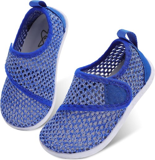 LeIsfIt Toddler Water Shoes - Breathable Quick-Dry Aqua Socks for Kids | Ideal for Beach & Pool Activities