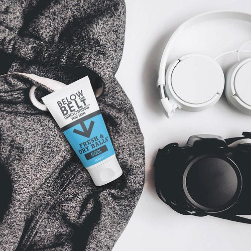 Below The Belt Grooming Intimate Deodorant for Men - Fresh & Dry, Cool Mint, 3 x 75ml | Protects Against Sweat & Odour