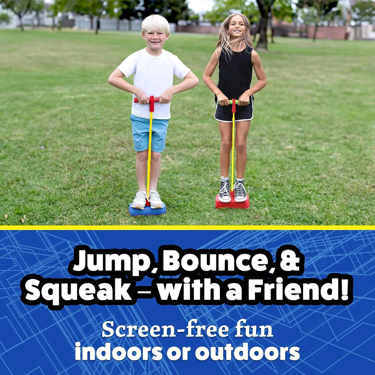 Stomp Hopper Pogo Stick - Fun Foam Jumper for Kids | Soft Grips & Stretchy Bands | Ideal STEM Toy for Ages 3-5