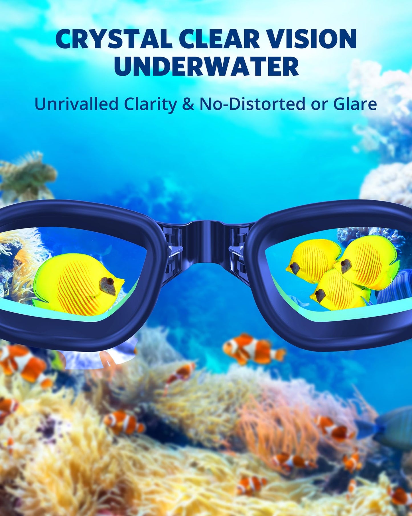 Aegend Swim Goggles, Swimming Goggles No Leaking Full Protect Adult Youth
