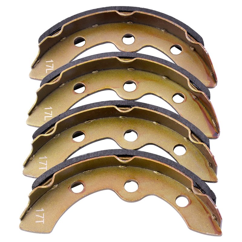 Roykaw Golf Cart Brake Pads Shoes for Club Car DS 1995-up and 2004-up Precedent Models, Replaces OEM # 1018232-01, (2 Short and 2 Long)