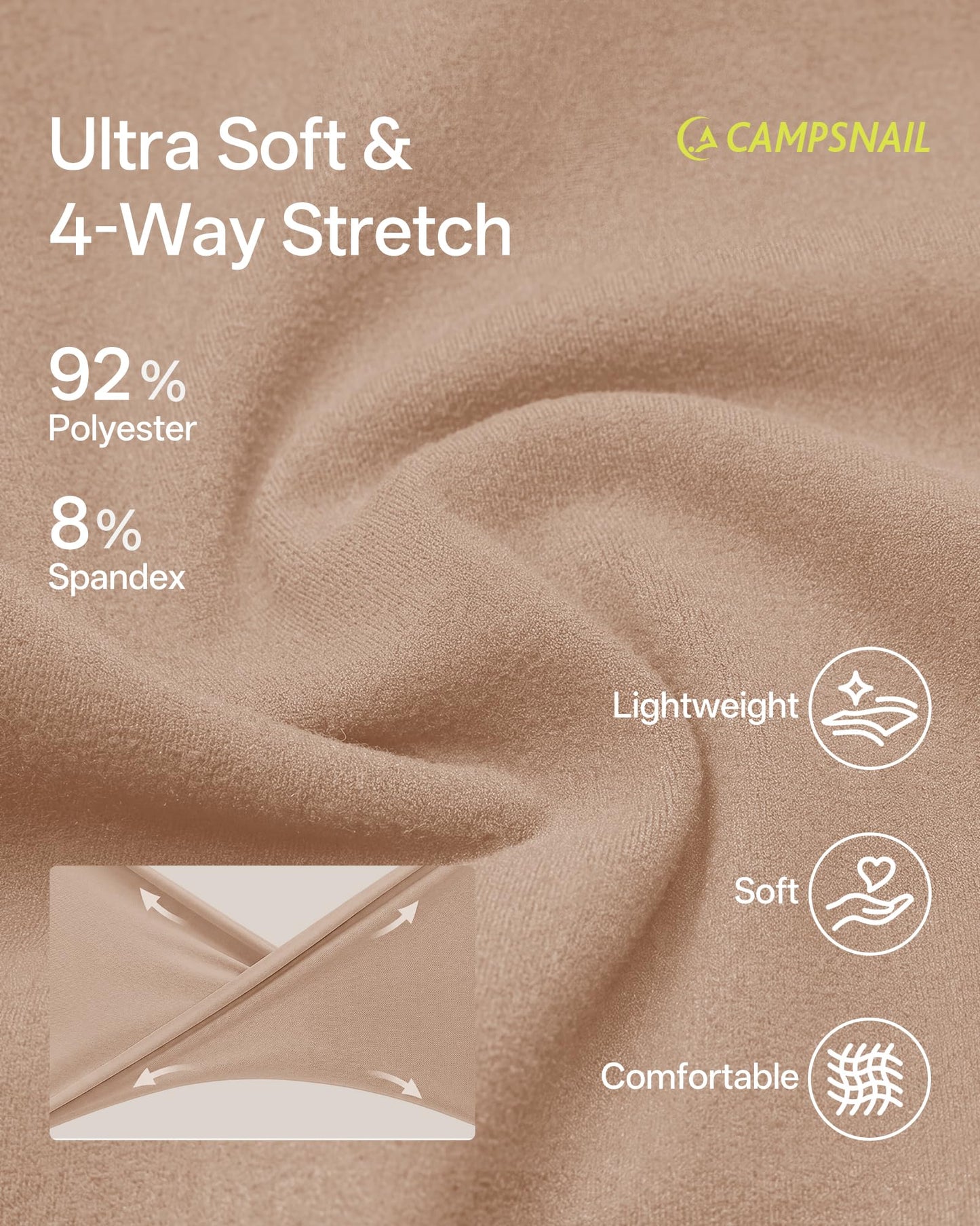 CAMPSNAIL Joggers for Women with Pockets - 27"/20" Womens Sweatpants Yoga Lounge Relaxed-fit Pants for Workout Running
