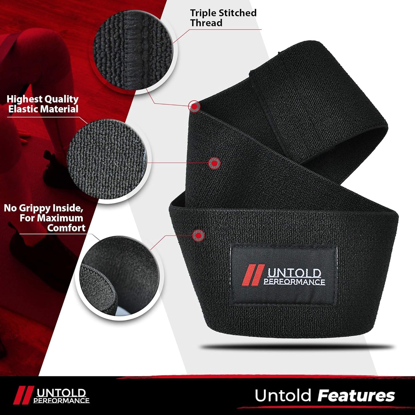 Skiennix Heavy Resistance Bands - Durable Hip Bands for Strength, Flexibility & Glute Workouts