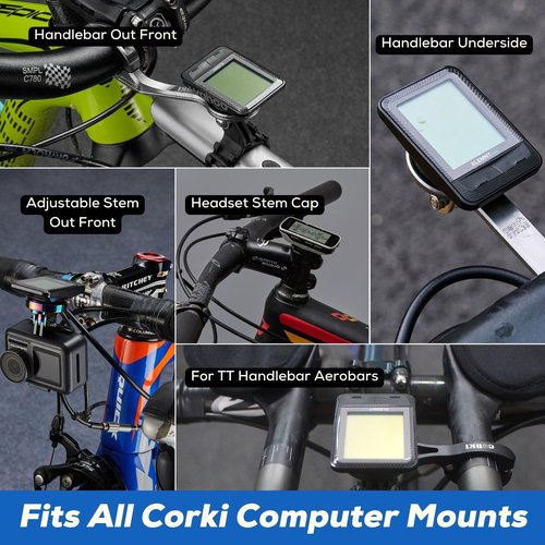 corki Cycles Bicycle Computer Mount Replacement Insert Kit Cycles Bike Computer Mount