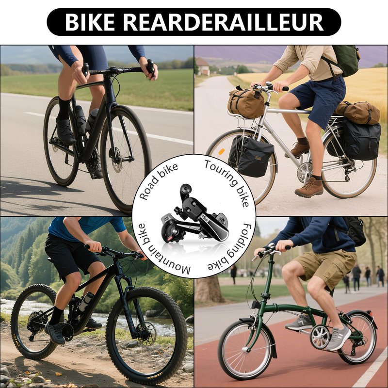 RD-TY21B 6/7 Speed Direct Mount Derailleur for Mountain Tricycle Commuter Cruiser Bike