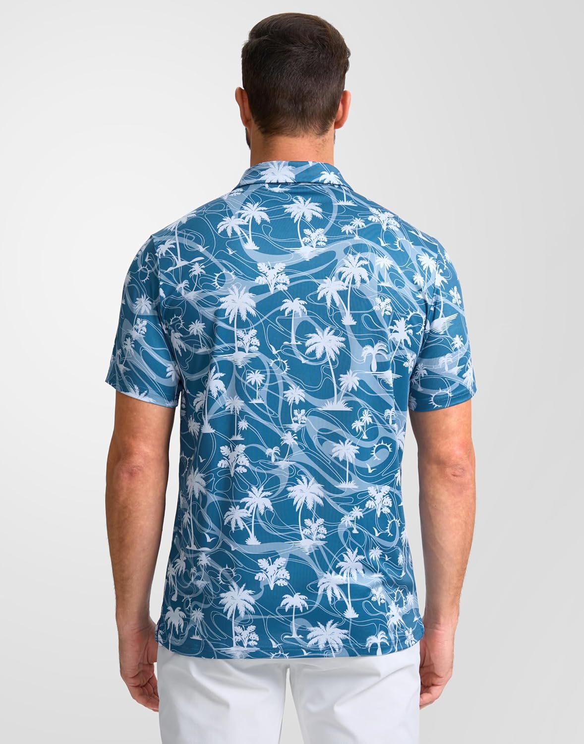 Obla Men's Golf Polo Shirt - Short Sleeve Moisture-Wicking Performance Top | Casual Print Design