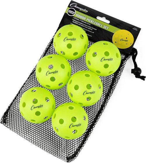 Champion Sports Roto Molded Pickleball Ball Set - Durable Outdoor Balls for All Skill Levels