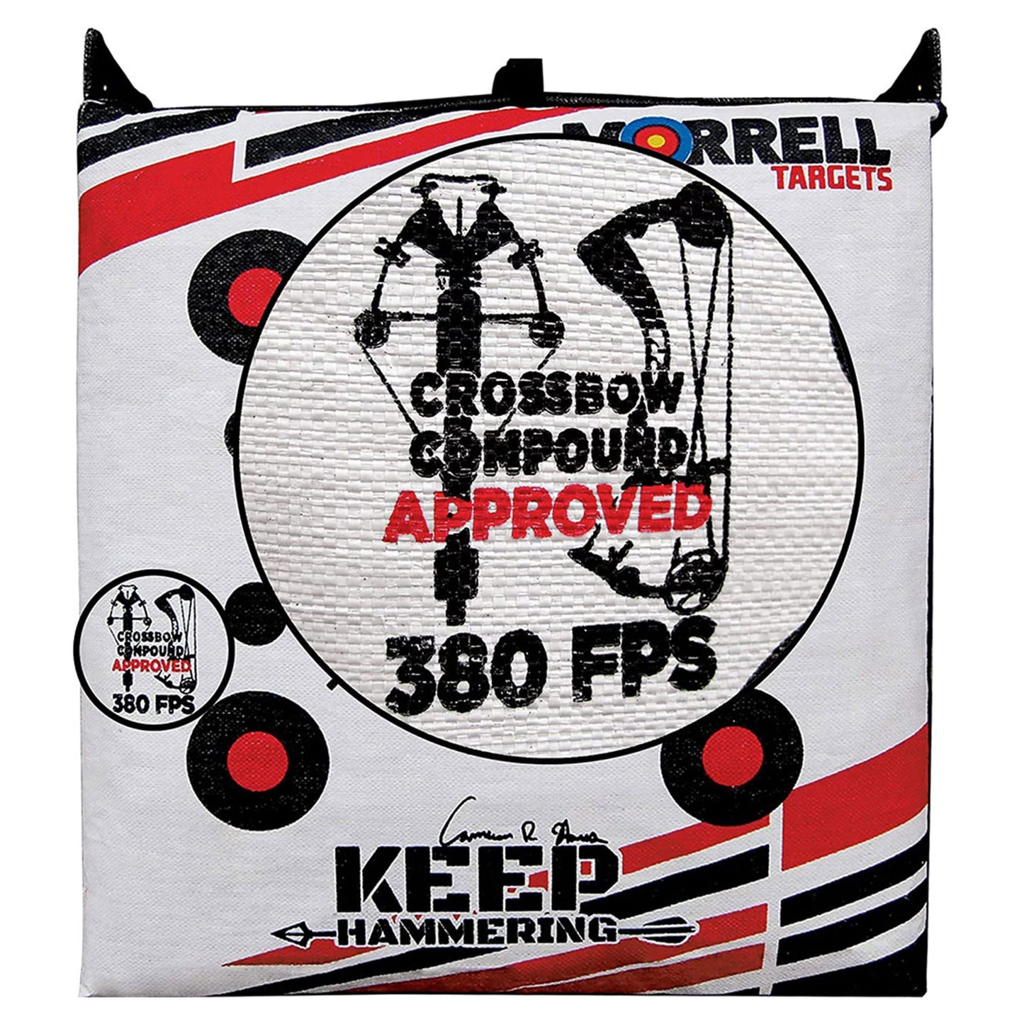 Morrell Outdoor Keep Hammering 54 Pound Adult Field Point Archery Bag Target and HME Products Bowhunting 30 Inch Practice Shooting Bag Target Stand
