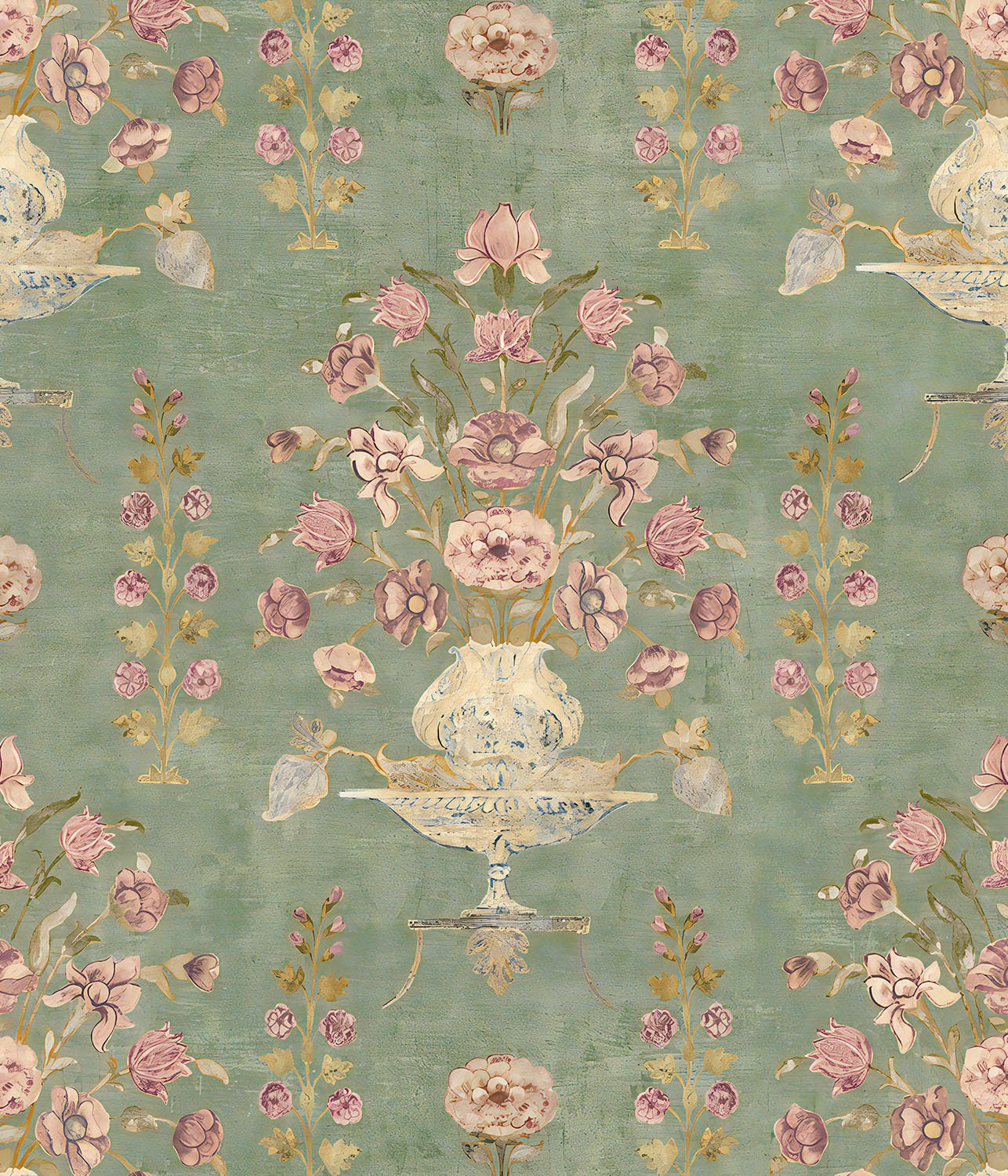 Orainege Floral Wallpaper Peel and Stick Wallpaper Modern Contact Paper 16.9in x 118.1in Self Adhesive Wall Paper for Bedroom Bathroom Shelf Liner Decor Removable