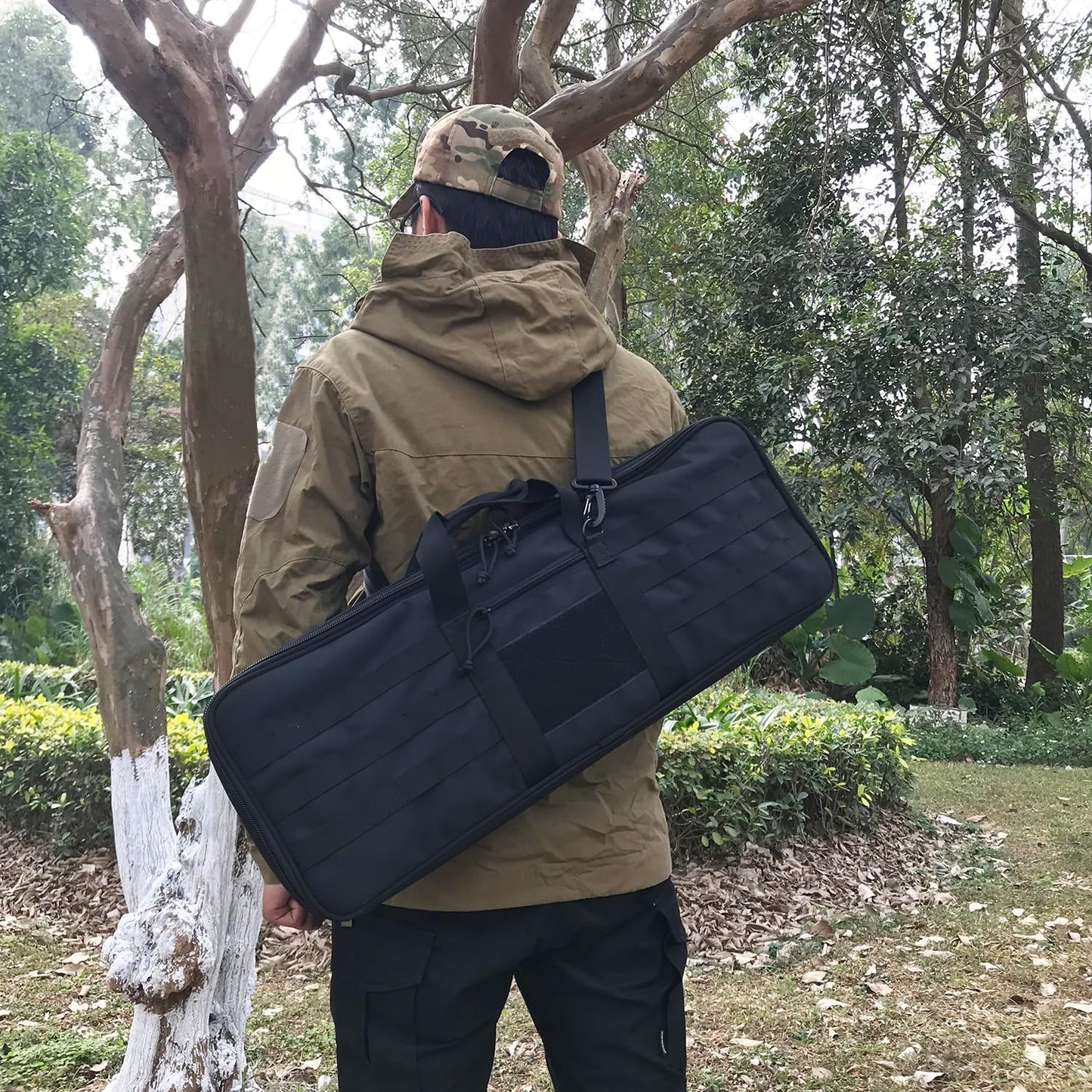 XTACER Tactical Bow Case - Fully Padded MOLLE Recurve Takedown Bow Storage Solution