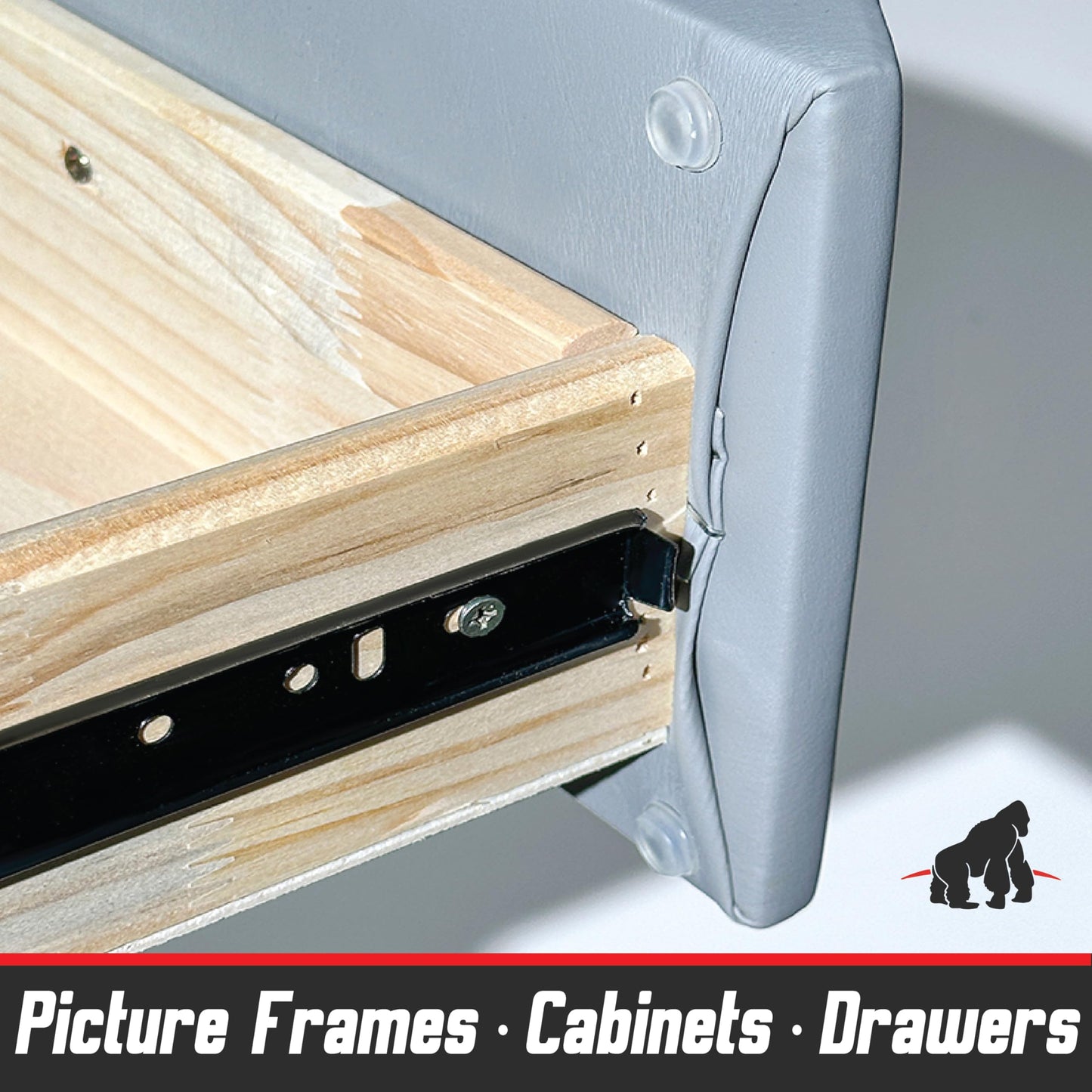 Self Adhesive Bumpers - 1/2” Diameter - 200 pcs - Standard Clear Round Bumper for Cabinets, Drawers, Cutting Boards, Picture Frames and Furniture - Sound dampening Protects Against Damage