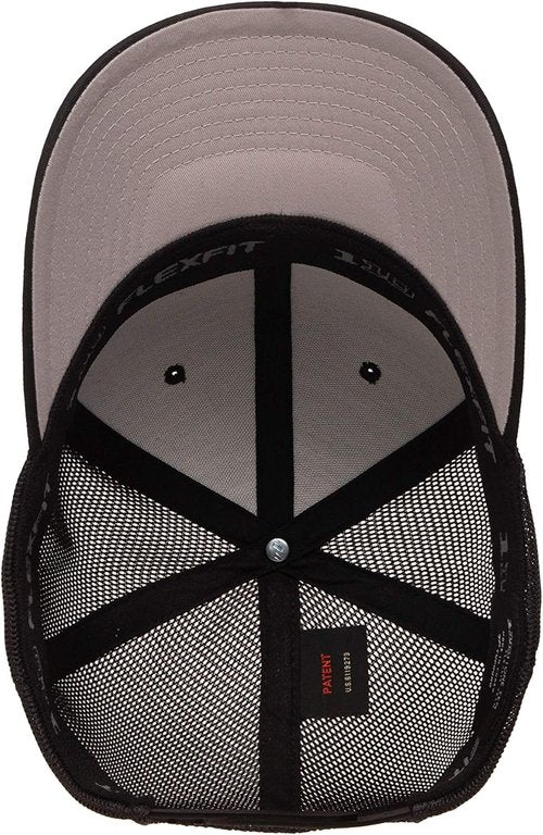 Flexfit Men's Trucker Cap - Stylish Black Design | One Size Fits All