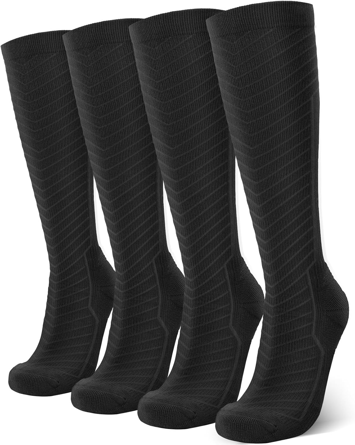 Skiennix Compression Socks - 20-30 mmHg Graduated Support for Men & Women | Knee High, Athletic, 2/4/6 Pairs