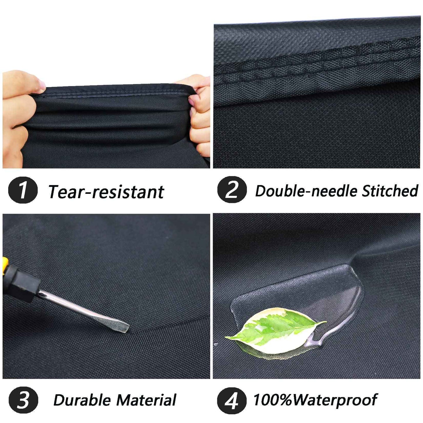 Air Conditioner Cover for Outside Units, Heavy Duty Central AC winter Cover Defender Outdoor Top Waterproof Snow-Resist (Black, 28 x 28 inch)