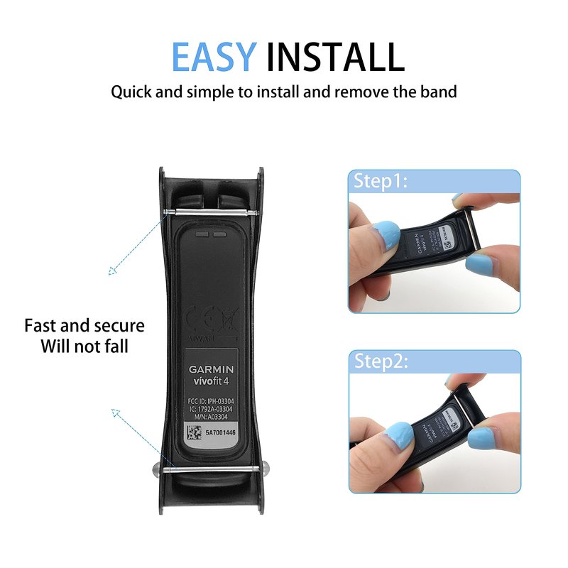 C2D JOY Braided Nylon band Compatible with vivofit 4 Activity Tracker Replacement Watchband with Metal Case-Midnight Blue