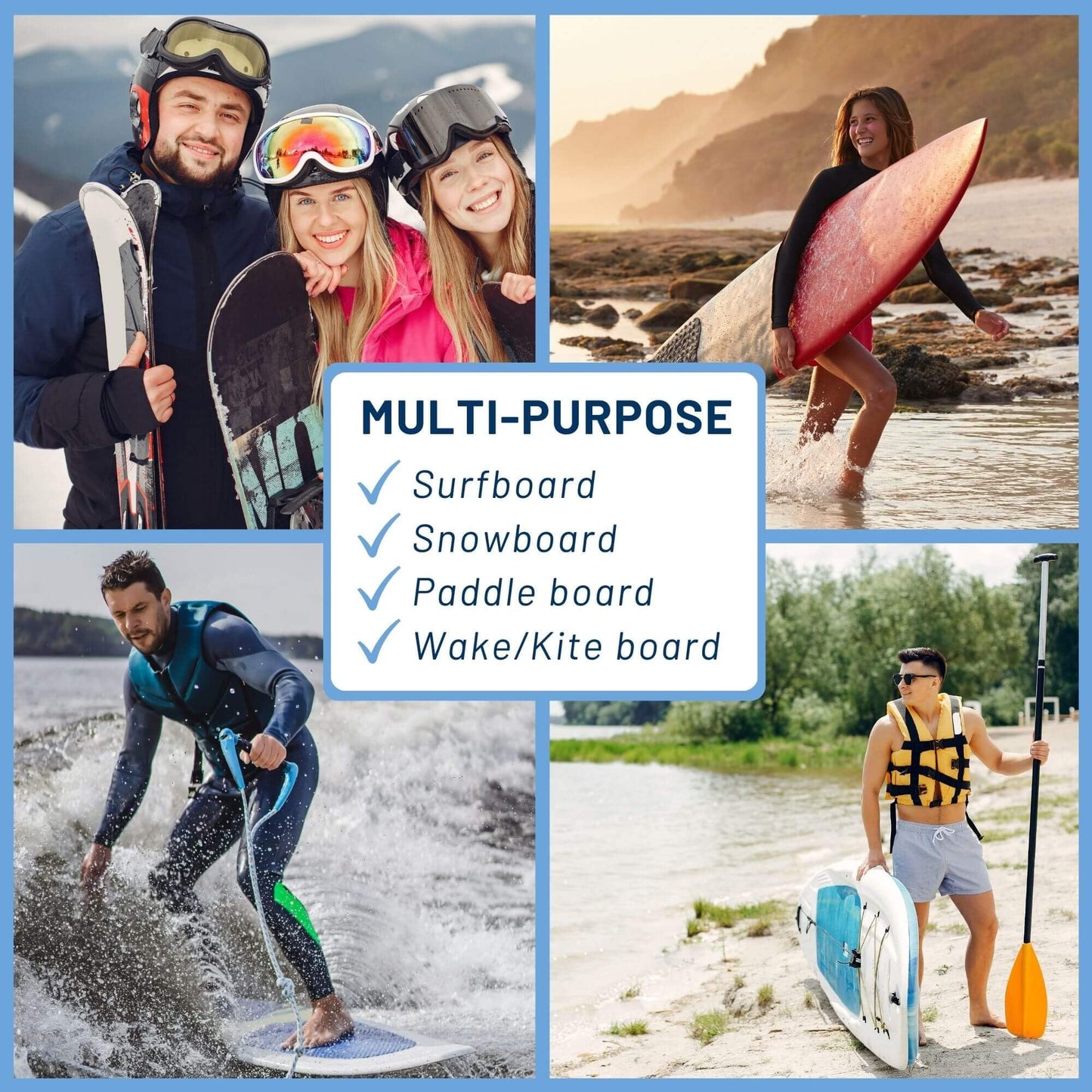 Hang 11 Vertical Surfboard Rack - Surf Racks for Wall (4 arms / 3-4 boards)