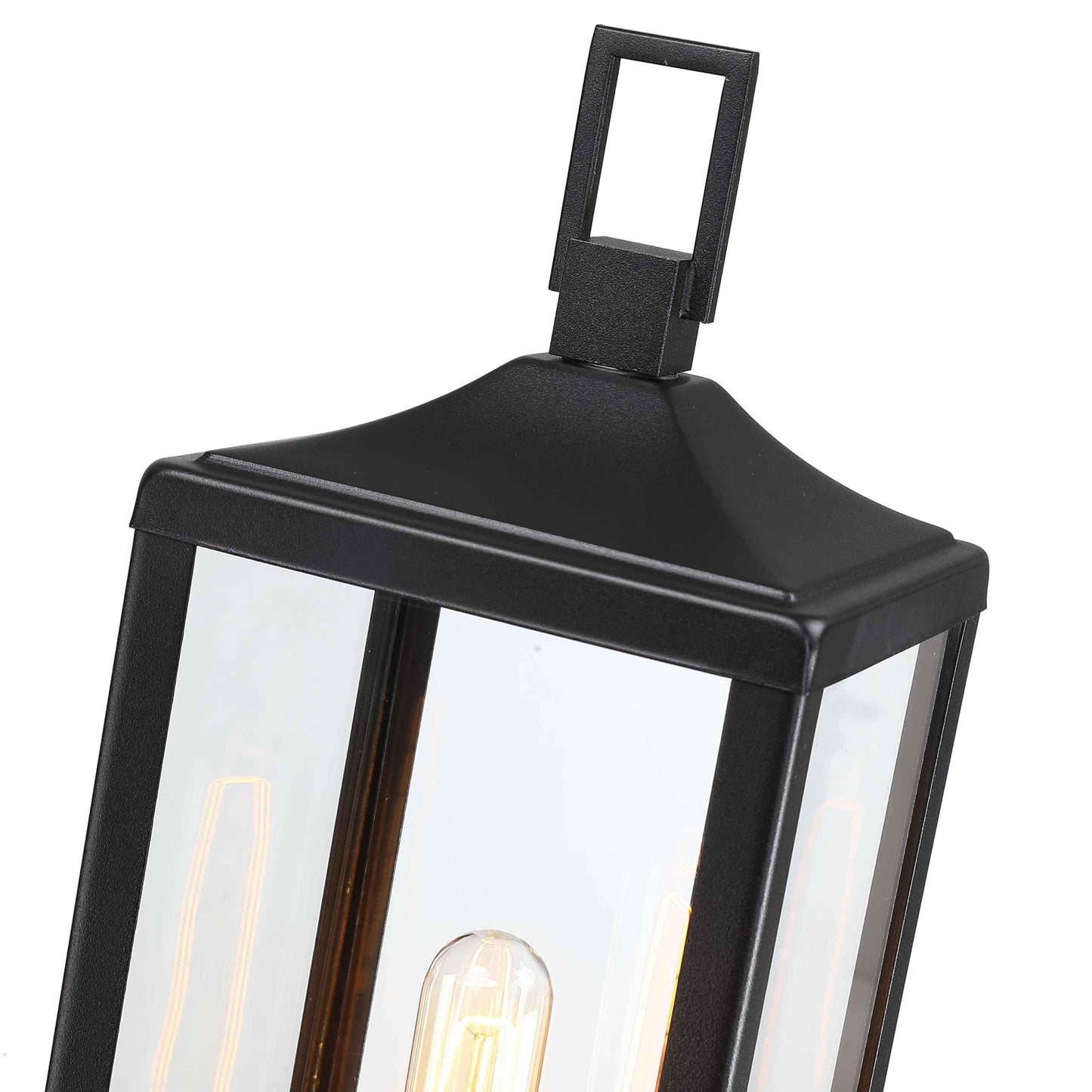 Faymart lighting 21.3 Inch Outdoor Lamp Post Light Fixture Dusk to Dawn - Residential Sidewalk Lamp Post Sconce Dusk to Dawn Outside Pole Lantern for House Outdoor Column Light, E26