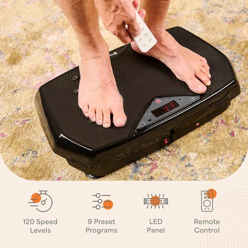 Lifepro Vibration Plate Exercise Machine - Full Body Vibration Platform for Muscle Toning & Recovery | Ideal for Beginners