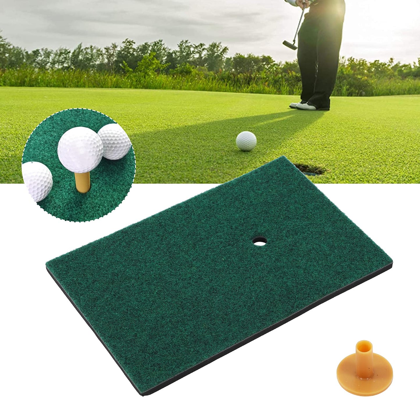 QANYEGN 30x20cm Swing Practice Mat, Practice Hiing Mat, Indoor Hiing Mat for Indoor or Outdoor Backyard
