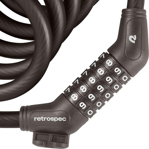 Grizzly Plus Integrated Combo Bike Lock - 12mm Security Cable for Ultimate Theft Protection
