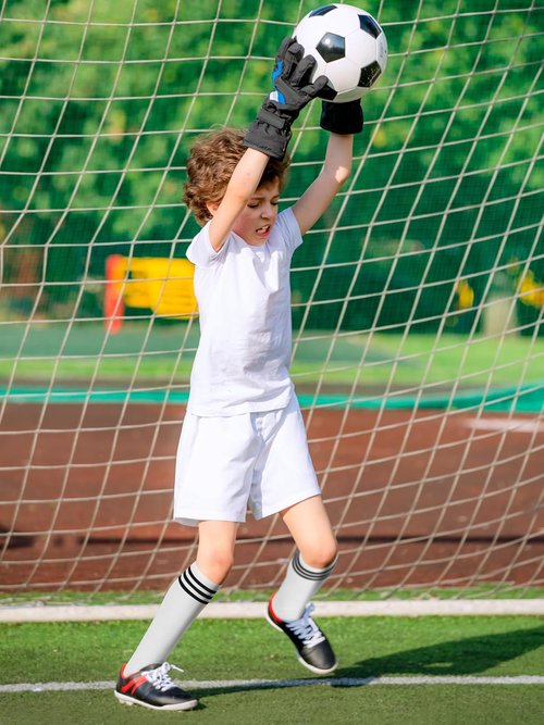 Hryrbay Kids Soccer Socks - Knee High Design with Three Stripes for Boys & Girls