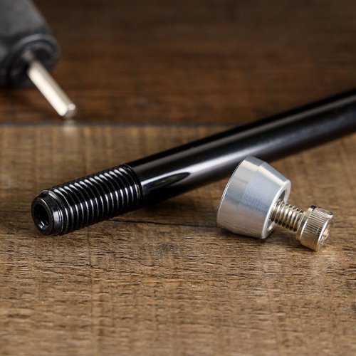 CyclingDeal Trainer Thru Axle - Bike Bicycle 12mm Rear Wheel Skewer for Indoor - Length 166mm to 178mm Boost - Thread Pitch: M12 x P1.75 - Spacers 2.5mm/6mm Included