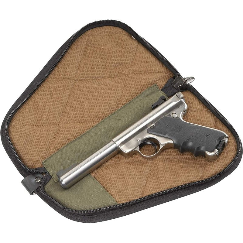SKB 12" Black Handgun Bag, Dry-Tek Moisture Control, Nylon Zippers, Padlock Security, Exterior Pockets, Adjustable Sling (2SKB-HG12-BK)