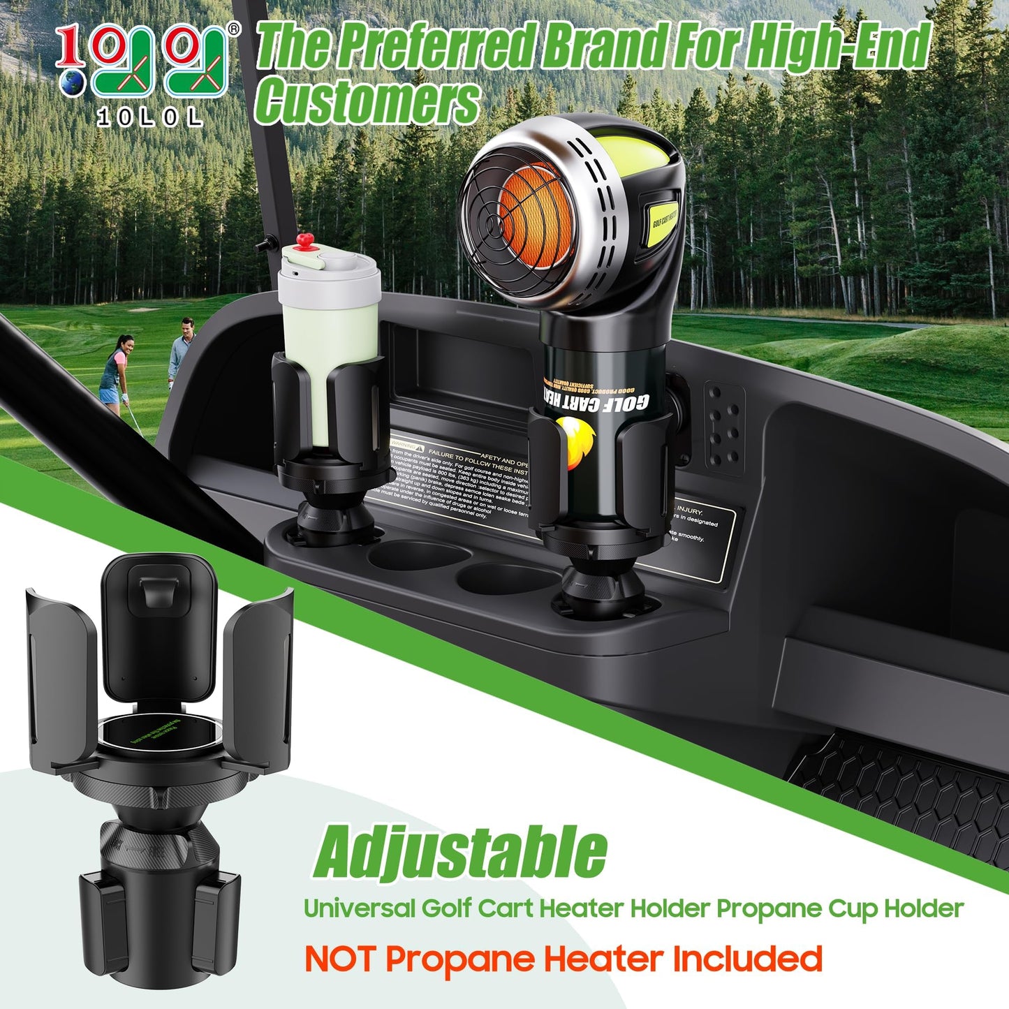 10L0L Upgraded 64oz Large Cup Holder Expander for Car, Expandable Cup Holder Adapter with Adjustable Base, Universal Compatible with Yeti, Hydro Flasks, Owala, Other Big Bottles Mugs Drinks