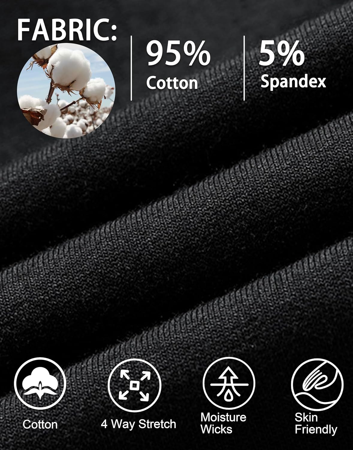 Skiennix Men's Cotton Yoga Pants - Casual Jersey Design with Zipper Pockets | Open Bottom Straight Leg