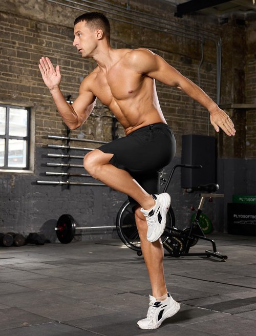 SILKWORLD Mens Athletic Shorts 2 in 1 Quick Dry 9 Inch Running Basketball Shorts Workout Gym Shorts, Black, X-Large
