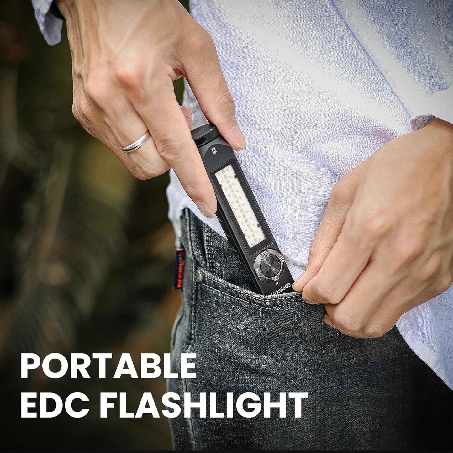 1800LM Rechargeable LED Flashlight - Sofirn IF24 Pro, Waterproof & Magnetic for Camping & Emergencies