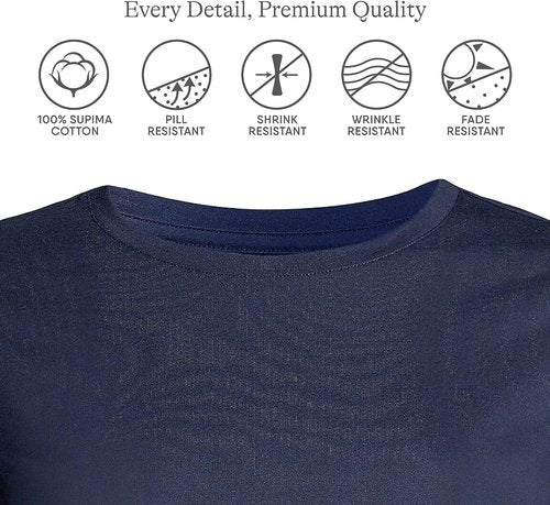 Lands' End Supima Cotton Long Sleeve Crew Neck T-Shirt - Women's Relaxed Fit, American-Grown